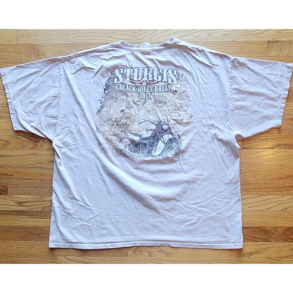Sturgis 2012 Motorcycle Rally T-shirt Men's Size 3XL 72nd Annual Black Hills SD - Picture 2 of 8